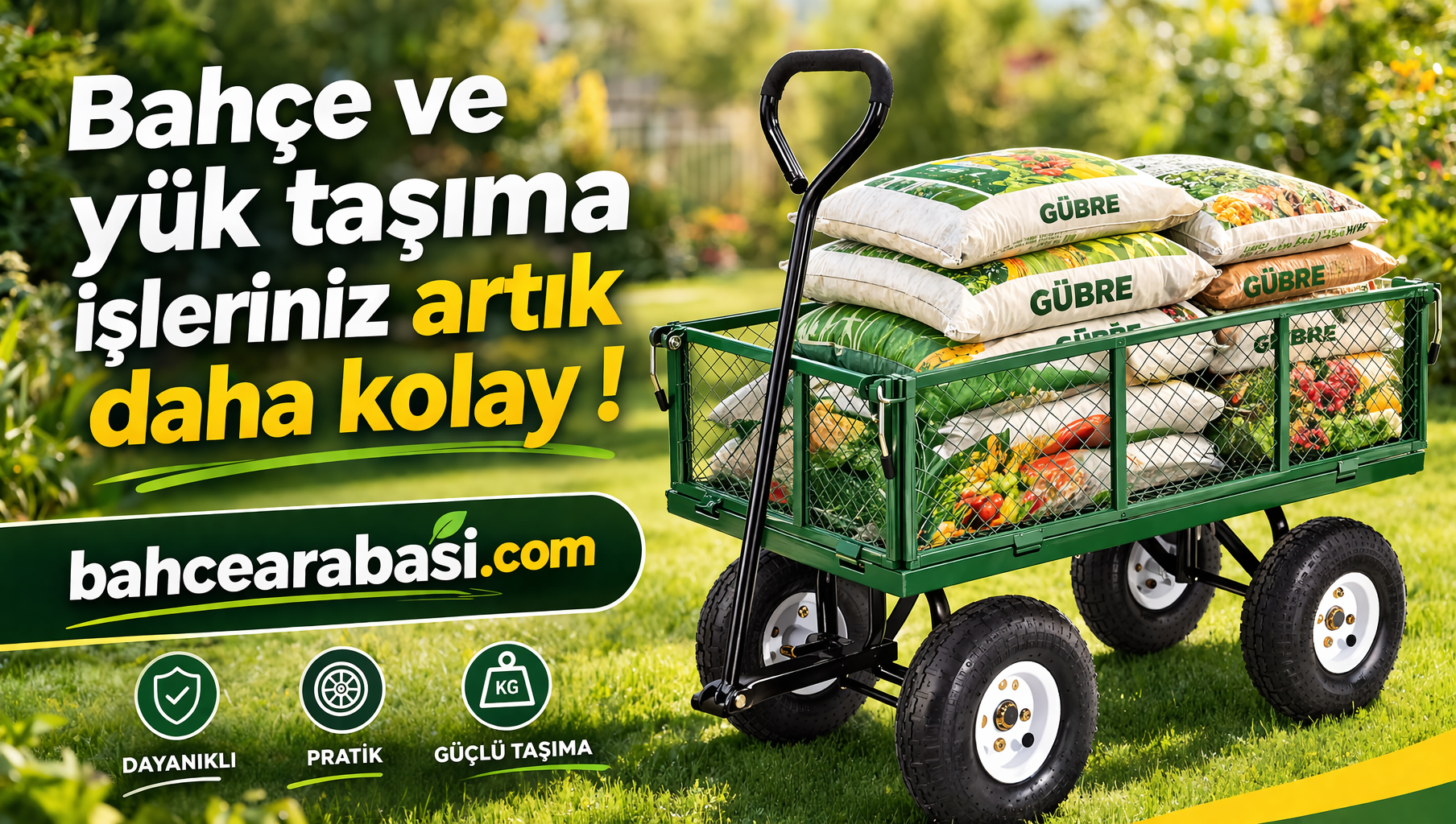 Bahçe ve yük taşıma el arabası